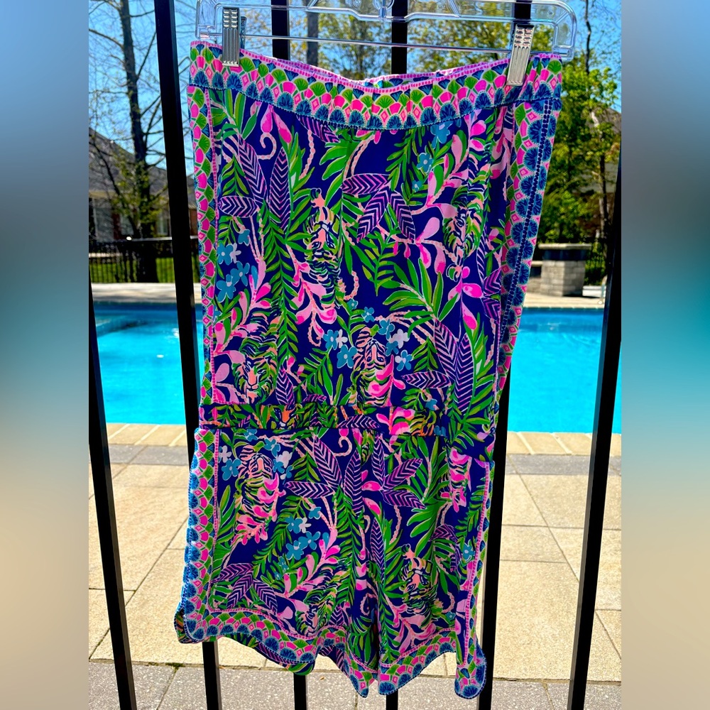 Lilly Pulitzer strapless Rikki  Romper size small